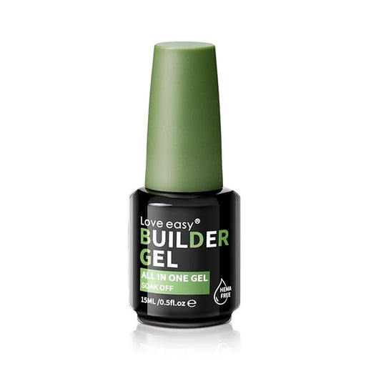 Hema Free Builder Gel for Nails Hypoallergenic & Odorless - Thickness Nail Strengthener & Extender | 28-Day Chip Resistance