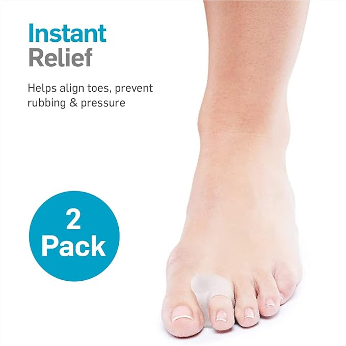 NatraCure 2 Gel Toe Spreaders, Separators & Spacers (Pair w/Toe Loop) 1031-M CAT (Size: Medium)