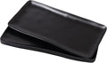 Melamine Rectangular Serving Platters and Trays set, 14” x 7” Matte Black Party by ZAROCRUS