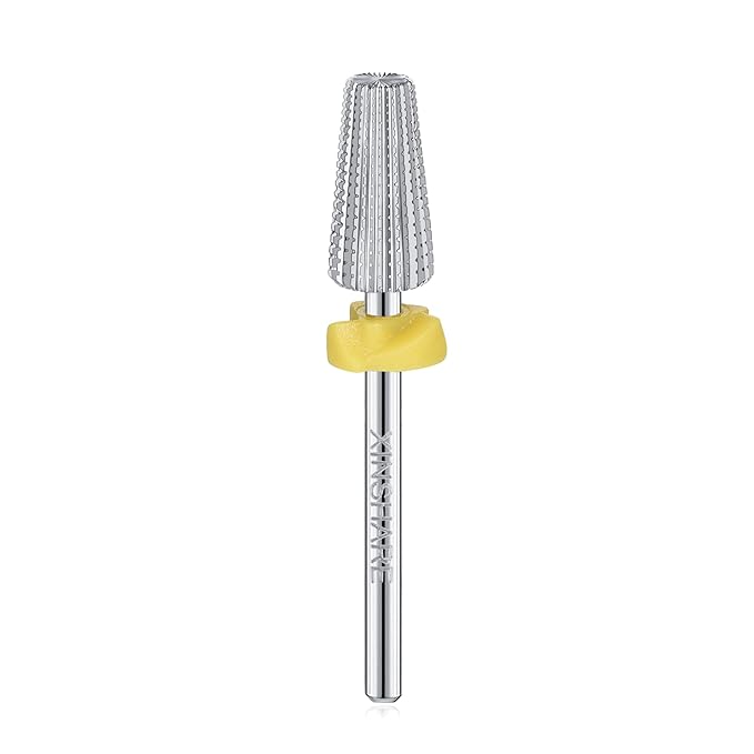 Nail Drill Bit 5 in 1 Multifunctional Drill Bit Carbide 2 Way Rotate Use for Both Left and Right Handed, Fast Remove Acrylic or Hard Gel, Manicure Nail Drill Machine,Extra Fine