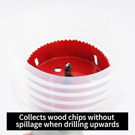 Hole Saw Accessory 160mm Dust Collector Bowl, LAIWEI Hole Cutter Dust Collector Bowl, Hole Saw Dust Collector for mounting recessed fixtures for All Hole saws with Cutting diameters Less Than 155mm.