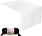 1 Pcs White Sublimation Table Runners Blanks 36 x 72 Inch Polyester White Table by Breling