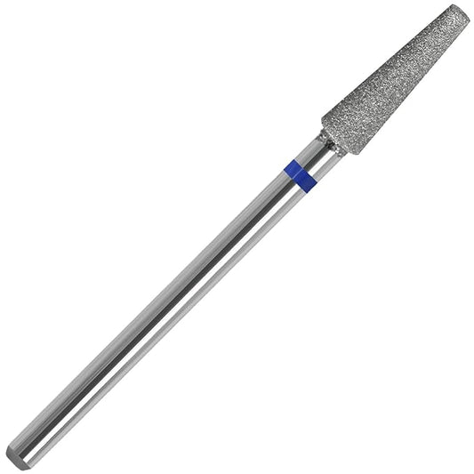 Diamond Safety Nail Drill Bits Round Top Tapered Electric Nail Drill File Cuticle Cleaner Tool for Acrylic Nails Rotary Nail Drill Machine Manicure Pedicure Polishing (Medium)