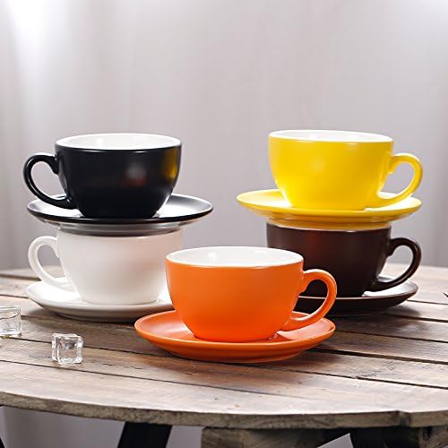 Coffeezone Double Espresso Coffee Cup and Saucer, Small Cappuccino and - Image 5