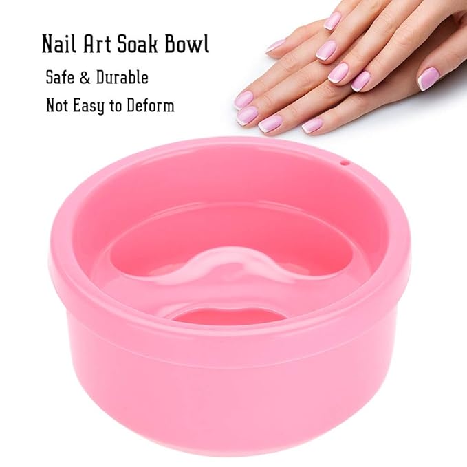 HURRISE Nail Art Soak Bowl, Nail Soaking Bowl, Polish Treatment Hand Soak Bowl Nail Polish Tray Nail Care Tool, Nail Nutrition For Nail Polish Treatments
