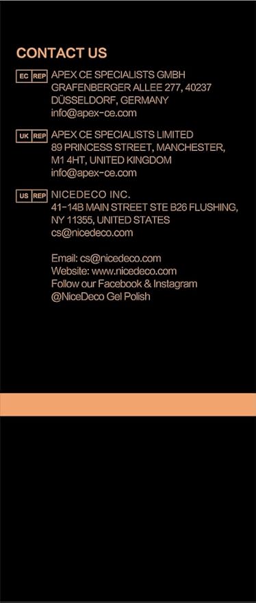 Nicedeco Hema Free No Wipe Gel Top Coat and Base Coat Set 2 Pcs 15ml Low Odor Cruelty Free Vegan Gel Nail Polish Glossy Shine Long Lasting Gel Base Top Coat