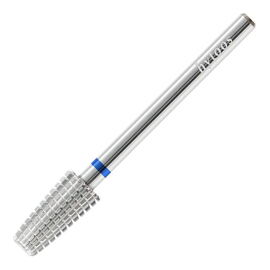 Mini 5 in 1 Nail Drill Bit, 10mm Tapered Drill Bits for Nails, 3/32" Two-way Professional Safety Carbide Nail Bits, Electric Manicure Acrylic Gel Polish Cuticle Clean Removal Tool, Medium