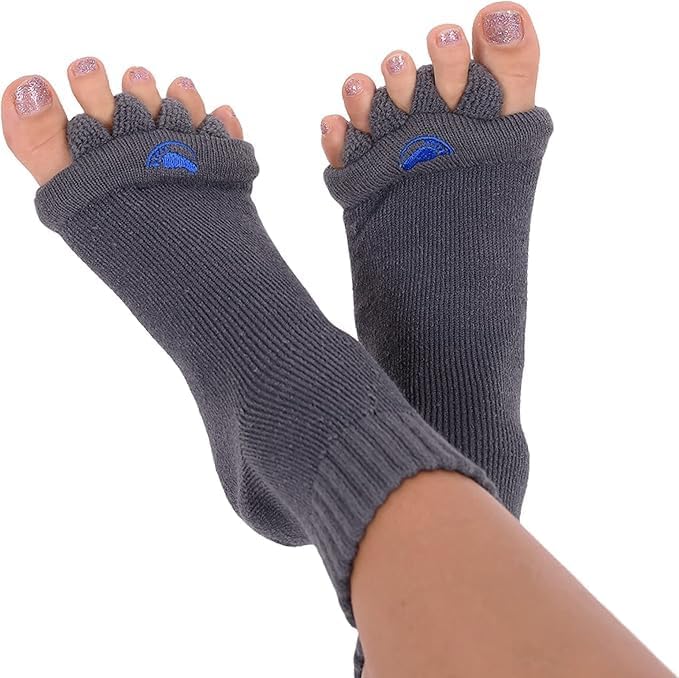 My Happy Feet Foot Alignment Socks with Toe Separators for Men or Women