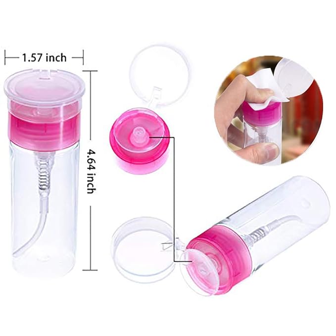 Nail Polish Remover Tools Kit - 500 Pcs Polish Remover Cotton Pads, 10 Pcs Purple Polish Remover Clips Caps, 1pc Nail Polish Remover Bottle, 1pc Cuticle Pusher, 1pc Nail Brush, 100/180 Grit Nail File and Rectangular Nail Buffer Block Tools