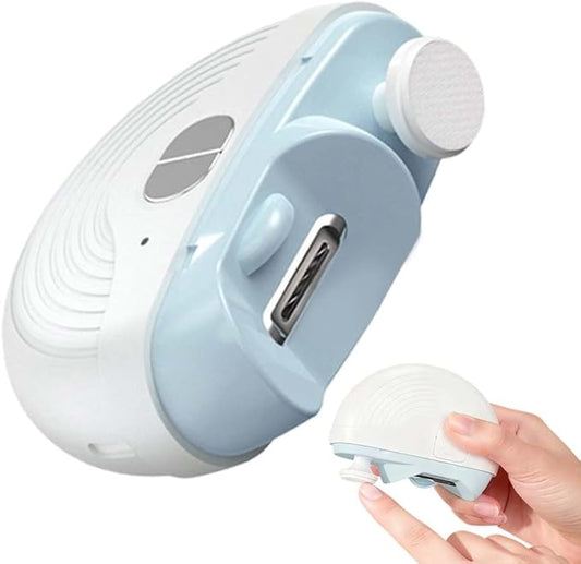 Electric Smart Nail Clippers for Adults Seniors, 2026 New 3 Speeds Power Automatic Nails Trimmer with Polisher, Light, Clip Storage, Rechargeable Toenail Clippers for Thick Toenails (1PC)