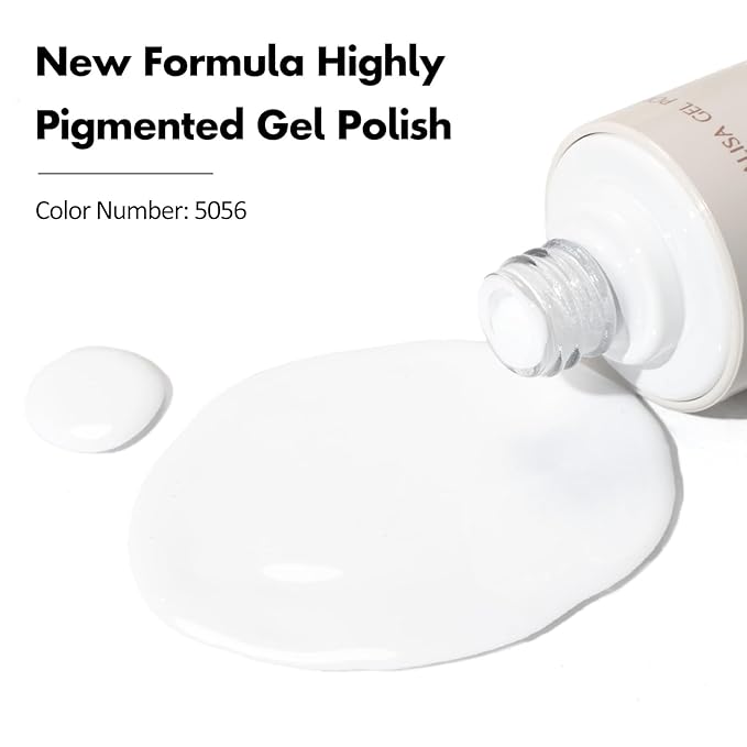 VENALISA White Gel Nail Polish 1 Pcs 10ML Soak Off UV Gel Salon Manicure DIY at Home Nail Art For Girls Women