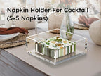 Square Acrylic Napkin Holder Tray - Image 8