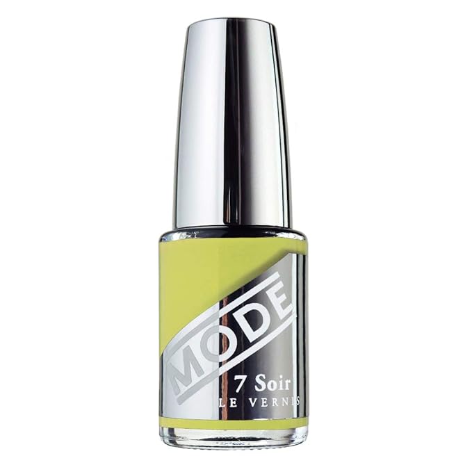 MODE Chartreuse Yellow Green Nail Polish, Long Lasting Nail Lacquer Color, Chip Resistant Strengthening Protection, Made in NY, 7 Soir Le Vernis - Disturbingly Gorgeous