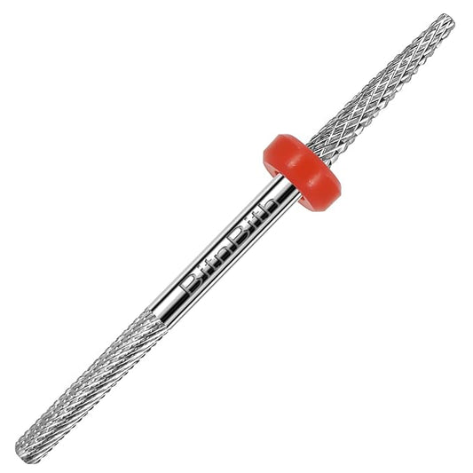 Nail Drill Bit Double Heads Cuticle Nail Drill Bit 3/32" Professional Tungsten Carbide Nail Bit,Safety for Nail Prepare,Dead Skin Cleaner,Manicure Pedicure Nail Supplies Home Salon,Fine