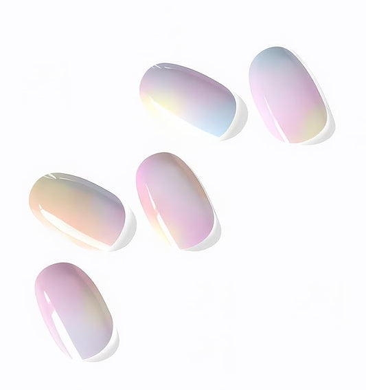 NOVA, Female Founded, Semi Cured Gel Nail Strips (Muse) - The 10 Minute Manicure. Salon-Quality, Works with Any Nail Lamp, Easy to Apply & Remove - Incl. Nail File & Wooden Stick (Muse)