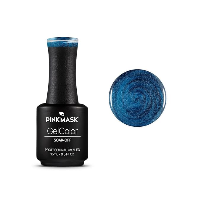 PINK MASK Gel Color Nail Polish Desde El Alma - Tango Col. 15ml / o.5 oz - UV/LED Gel Polish, Non Wipe, Long Lasting, Soak Off Formula