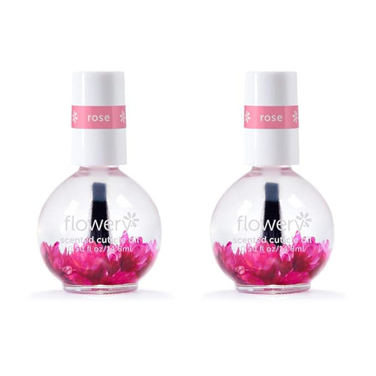 Flowery Rose Scented Cuticle Oil, 0.5 oz - 2 Pack