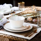 VIETRI Lastra White Salad Plate - Image 5