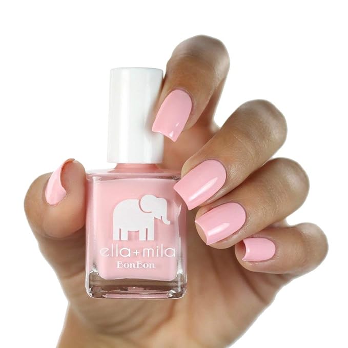 ella+mila Professional, Quick Dry, Long-Lasting & Chip-Resistant Pink Nail Polishes (Pucker Up - 0.45 fl oz)