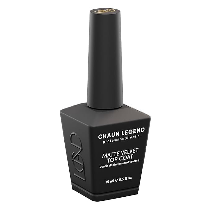 CHAUN LEGEND Velvet Matte Top Coat | Ultra Matte Finish, Non-Wipe Formula | 15 ml