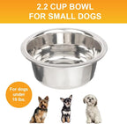 Neater Pet Brands 2.2 Cup Stainless Steel Dog Bowls, Dog Food Bowl & Water Bowl - Image 2