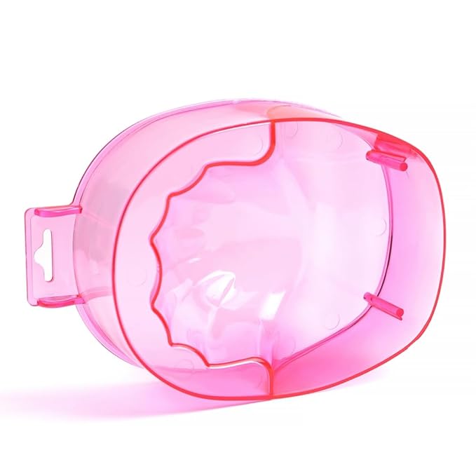 Nail Spa Soak Bowl Gel Polishing Remover Manicure Soaking Bowl Clear Acrylic Nail Soak Bowl Warm Water Bowl Hand Bowl With Handle Hand Care Tools, Rose Red