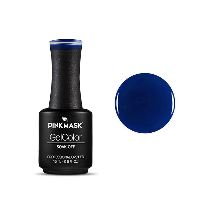 PINK MASK Gel Color Nail Polish Nicole - Col. She Is So Jelly 15ml / o.5 oz - UV/LED Gel Polish, Non Wipe, Long Lasting, Soak Off Formula