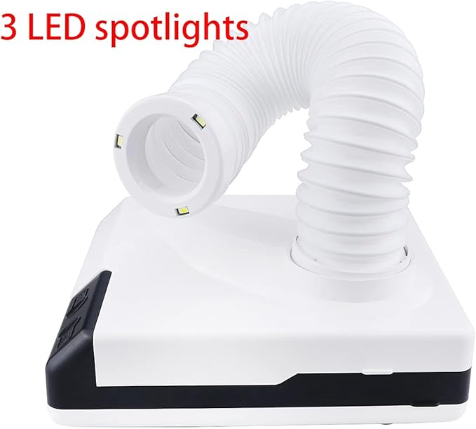 60W Dust Collector Fan Vacuum Cleaner Strong Power Dental Lab Nail Art Manicure Dust Clean Tool