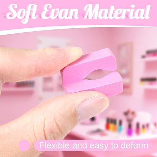 1000 Pcs Toe Separators for Women Pedicure, Reusable Sponge Toe Separators for Pedicure, Soft Foam Toe Dividers for Nail Polish