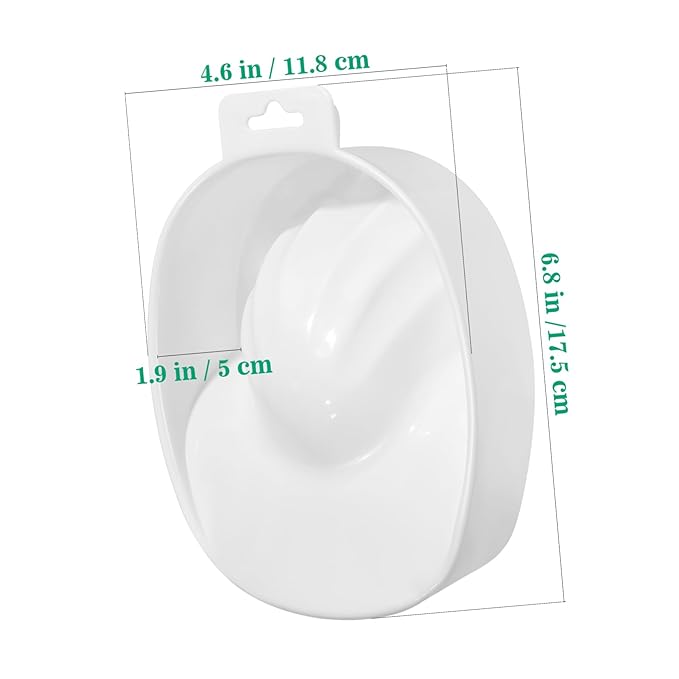 MERRYHAPY Single Layer Soaking Bowl for Nails Manicure Bowl Nail Art Tools White for Cuticle Soak