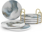 UMIRRO Absorbent Ceramic Stone Coasters Set of 6 by Umirro