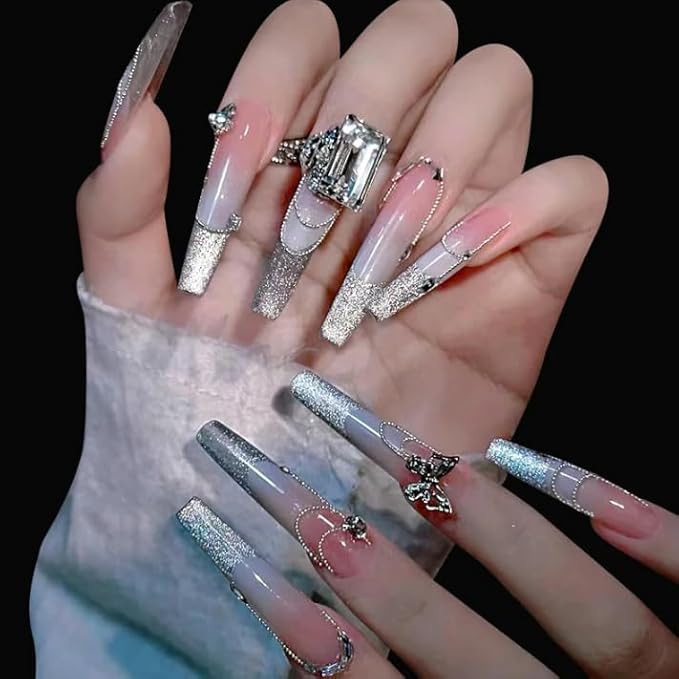 0.8mm Caviar Beads for Nails 6Sizes Mini Small Stainless Steel Beads Nails Art Decorations Gun Grey Rose Gold Caviar DIY Tool Nail Studs Accessories Gold Charms for Nails (Silver)