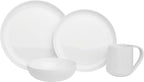 Everyday White by Fitz and Floyd Nevaeh Coupe 16 Piece Dinnerware Set, Service - Image 2