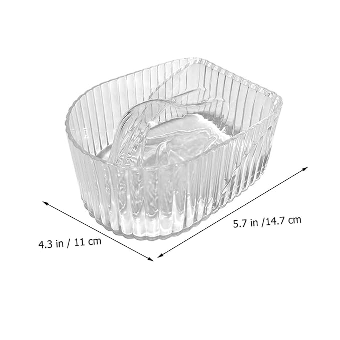 2pcs Clear Nail Soaking Bowl Manicure Soak off Bowl for Gel Polish Removal Nail Removal Tool for Salon Home Use for Cuticle Softening