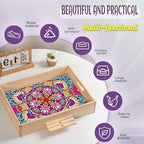 EWJRNSF Diamond Art Kits for Adults Wooden Serving Trays - Image 4