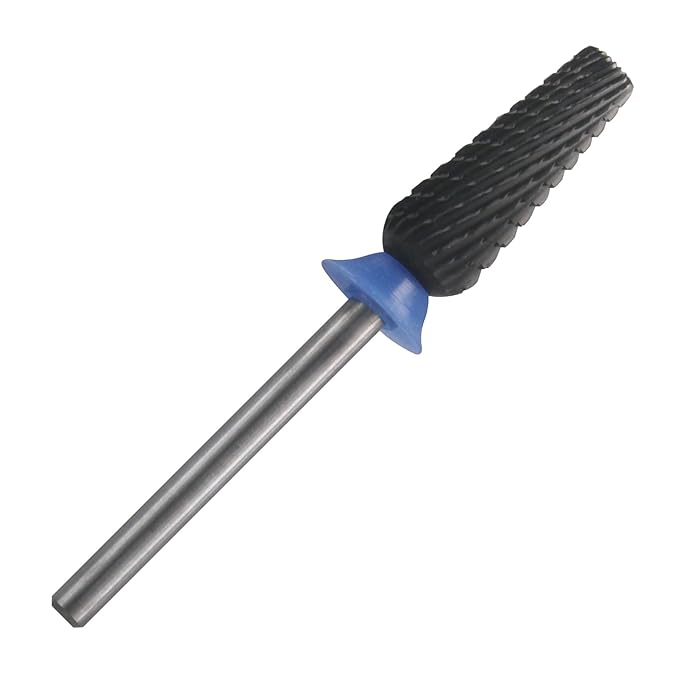 C & I Nail Drill Bit 6 in 1 Multi-function Rounded End E-file, Diamond Coat, CNC Overall Cut Nail Tools for Nail Techs Quick Remove Acrylic Nail Gels & Nail Art (Special Coat, Middle -M)