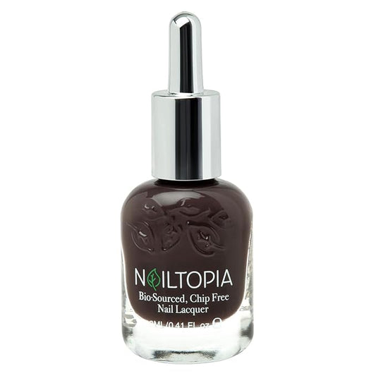 Nailtopia Bio-Sourced, Chip Free Nail Lacquer - All Natural, Strengthening Biotin and Superfood-Infused Polish - Chip Resistant Formula - Quick-Dry, Long Lasting Wear - Hater Blocker - 0.41 oz