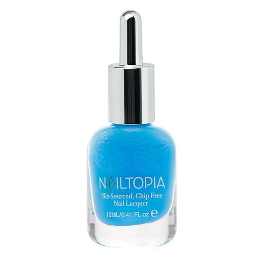 Nailtopia Bio-Sourced, Chip-Free Nail Lacquer - Fast Dry Nail Polish - Superfood-Infused - Natural Nail Polish - Be More Pacific - 0.41 oz