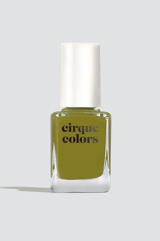 Cirque Colors Olive Jelly - Olive Green Jelly Nail Polish - 0.37 Fl Oz (11 mL) - Vegan & Cruelty-Free