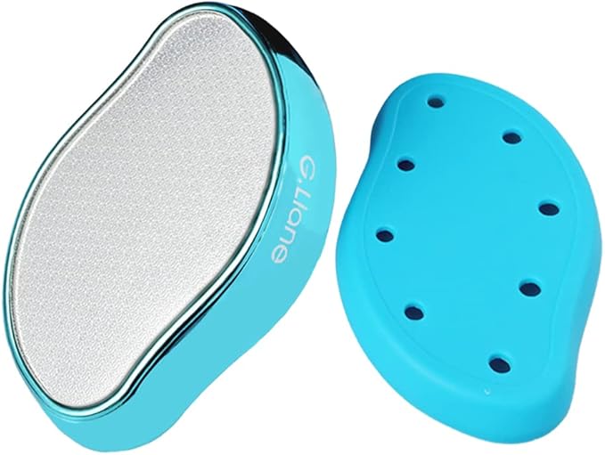 Nano Glass Foot File Callus Remover - Crystal Glass Pedicure Foot Care Foot Scrubber Painless Dry and Wet Use for Hard Skin Calluses Removal (Blue)