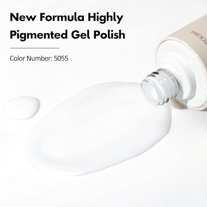 VENALISA Milky White Gel Nail Polish 1 Pcs 10ML Soak Off UV Gel Salon Manicure DIY at Home Nail Art For Girls Women