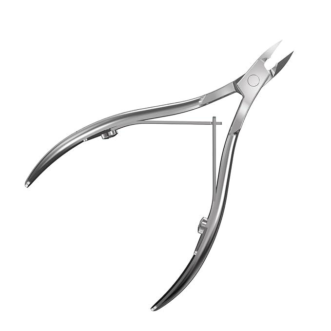 Staleks CLASSIC 12 Cuticle Nippers – 8mm Blade – Stainless Steel – Compact Design – For Home Manicure & Pedicure