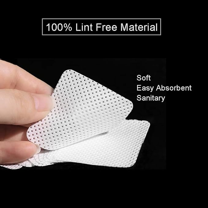 BLUERISE Lint Free Nail Wipes 450PCS Nail Polish Remover Pads Soft Absorbable Eyelash Extension Glue Cleaning Wipes