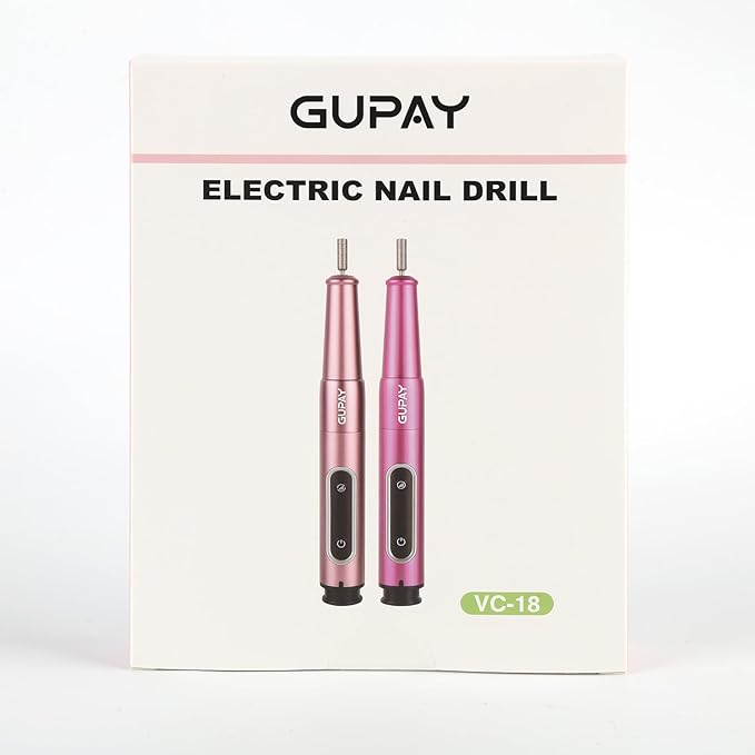 Electric Nail Files Cordless, Professional Nail Drill Machine for Acrylic Nails Gel with 5 Speeds, Portable Rechargeable E File Manicure Pedicure Kit Gifts for Girl Women Beginners