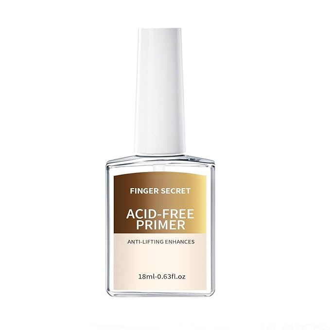 18ml Acid-Free Primer for Gel Nail Polish 0.63floz, Fast Air Dry Base Coat Nail Primer Bond, Builder Gel for Acrylic Nails Art Design In Salon Or Home Use