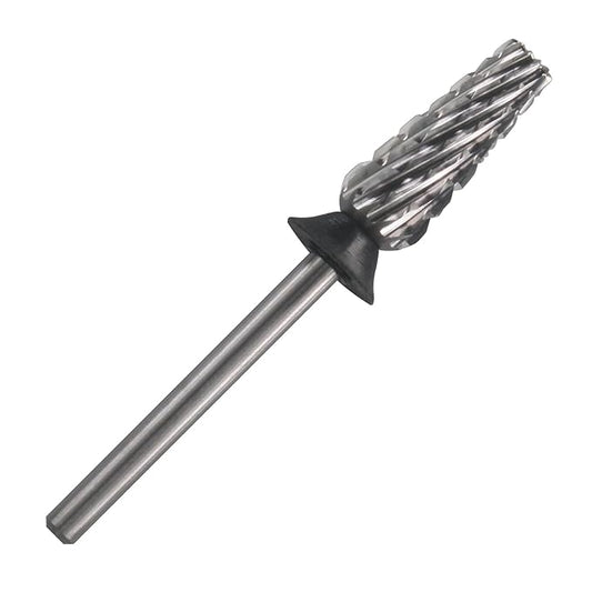 C & I Nail Drill Bit 6 in 1 Multi-Function Rounded End E File, Tungsten Steel CNC Overall Cutting, Manicure Tool for Nail Tech Quick Remove Nail Gels, Acrylic Nails (Original, Extra Coarse -XC)