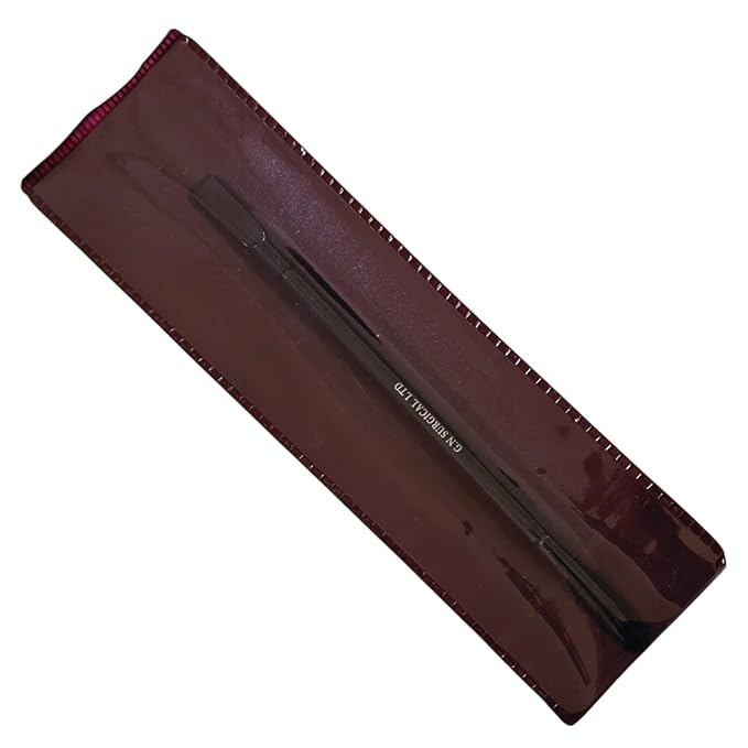 Professional Stainless Steel Cuticle Pusher, Dual-Ended, Matte Black