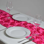 14"X108" Rosette Table Runners by TABLECLOTHSFACTORY