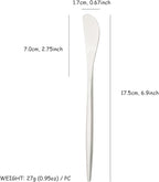 10 Pack Silver Cheese Spreader Knife, Uniturcky Stainless Steel Butter Spreader - Image 6