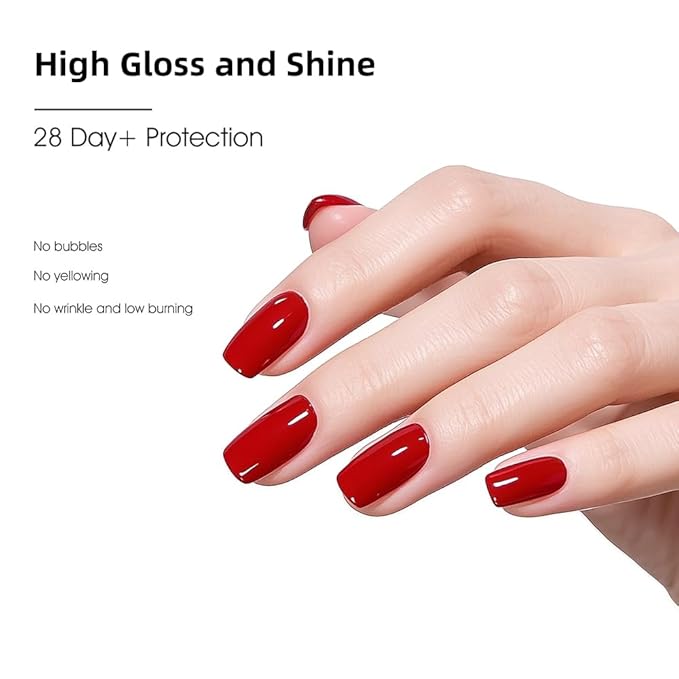 VENALISA 2 Pcs No Wipe Matte Top Coat and Glossy Gel Top Coat Set- High Shiny Long Lasting Clear Gel Nail Polish Kit, Soak Off Nail Art Home and Professional Manicure